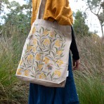 Tote Bag with Pocket | Wattle + Bee Tote Bag with Pocket | Wattle + Bee